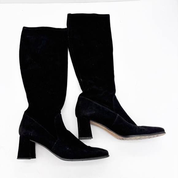 Stuart Weitzman Knee High Suede Boots Y2K - Picture 1 of 8